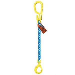 GrabiQ® Single Leg, 3/8 in, Adjustable Chain Sling, MG1-GBK, 10 ft Length, 8800 lb WLL