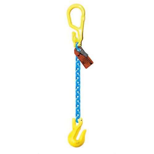 GrabiQ® Single Leg, 1/2 in, Adjustable Chain Sling, MG1-GG, 20 ft Length, 15000 lb WLL