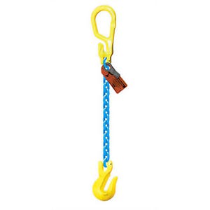 GrabiQ® Single Leg, 3/8 in, Adjustable Chain Sling, MG1-GG, 10 ft Length, 8800 lb WLL