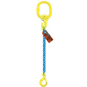 GrabiQ® Single Leg, 3/8 in, Adjustable Chain Sling, TG1-GBK, 10 ft Length, 8800 lb WLL