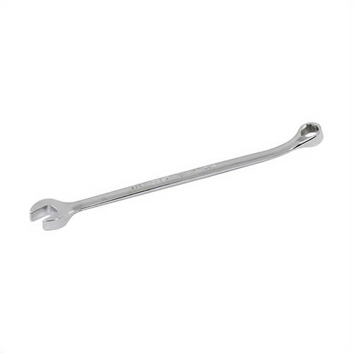 Gray Tools 3208 Combination Wrench, Imperial, 1/4 in, 6 Points, 15° Offset, 5 in OAL, Polished Chrome, ANSI B107.6|AS954