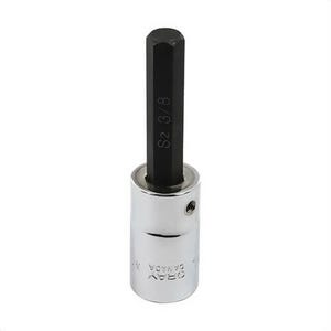 Gray Tools DW12L Standard Socket Bit, 1/2 in Drive, 3/8 in, 1.69 in L Bit, ANSI B107.1