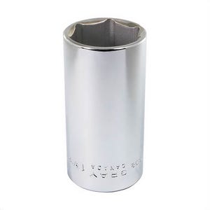 Gray Tools LDS38 Deep Socket, Imperial, 1/2 in, 1-3/16 in Hex Socket, 6 Points