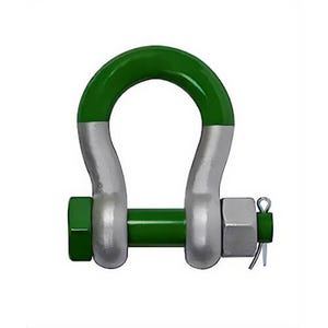 Green Pin® SUGHMB70 G-5263 Super® Bolt, Nut & Cotter Anchor Bow Shackle, Alloy, 2-1/2 in, 85 ton