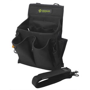 Greenlee® 0158-15 Tool Bag, Heavy Duty, 10 in L x 7 in W x 13 in D Outside, Cordura® Fabric, 20 Compartments