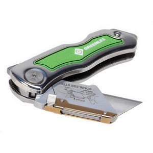 Greenlee® 0652-22 Folding Utility Knife, Lockback, Standard Utility Blade, 6-3/4 in, 8.9 L x 1.125 W x 0.75 in