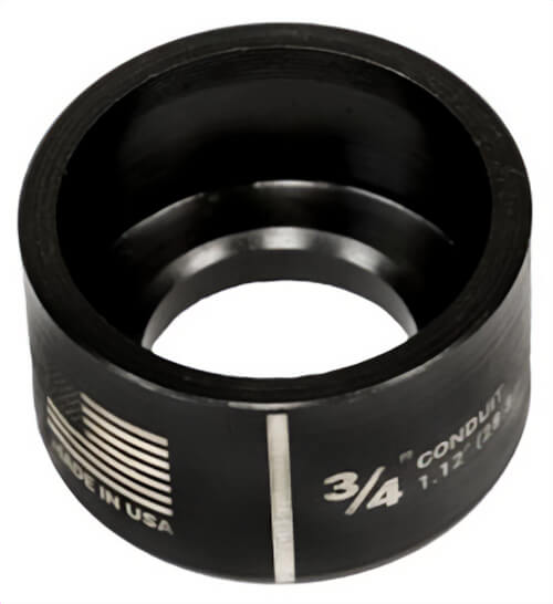 Greenlee® 32002 Replacement Die, Round, 15.2 mm, Mild Steel, 14 ga, for Use With 0.598 in Actual Hole Standard Round Knockout Punch Unit