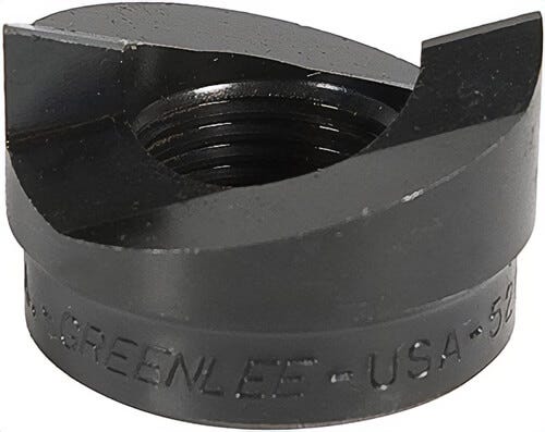 Greenlee® 721E-20.4 Slug-Buster® Replacement Punch, Round, 20.4 mm dia Cutting, Applicable Materials 14 ga Mild Steel