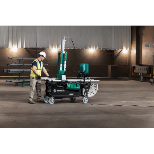 Greenlee® 881GXE980MBTS Cam-Track® Bender for 2-1/2 to 4 in with 980 Pump and Mobile Bending Table