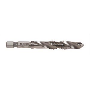 Greenlee® DTAP3/8-16 Tap Drill Bit, Split Point, Imperial, 3/8 in Drill, 3/8-16, 2-1/4 in OAL, Hex Shank, 1/4 in dia Shank, 10 ga HSS