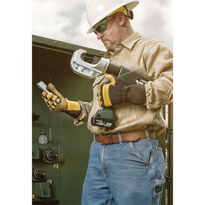 Greenlee® EK1240LX12 Gator® Cordless Standard Bare Tool Die Crimper, 750 kcmil Aluminum, 24,000 lb Crimping, 18V, 16-1/4 in OAL