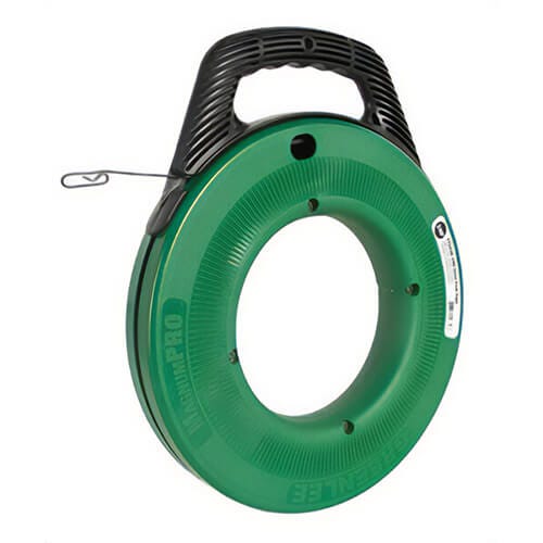 Greenlee® FTS438-65BP Magnumpro™ Fish Tape, 1/8 in W Blade, 65 ft L Blade, Flat Profile, Steel