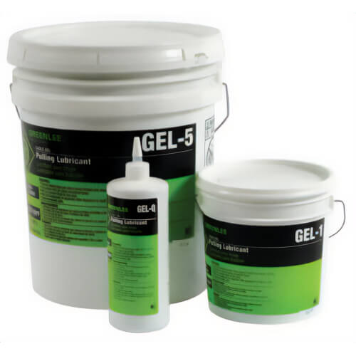 Greenlee® GEL-5 Cable-Gel® Non-Flammable Pulling Lubricant, 5 gal Pail, Gel, Blue, 1