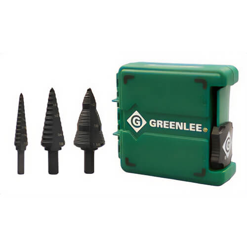 Greenlee® GSBSET3 Step Bit Kit #1, #4 and #9