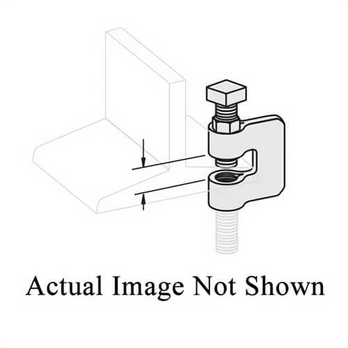 Gregory G-STRUT® G416 Beam Clamp with Lock Nut, 3/8 in Rod, Steel