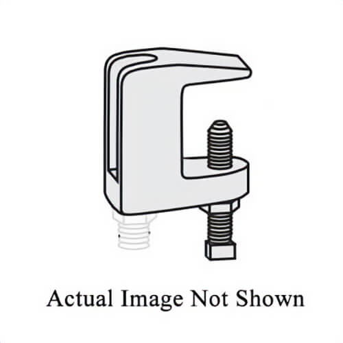 Gregory G-STRUT® G4144EG Universal Small Mouth Beam Clamp, 5/8 in Rod, Ductile Iron, Electro-Galvanized