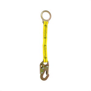 Guardian® 01121 Lightweight Non-Shock Absorbing Extension Lanyard, 130 to 310 lb Load Capacity, 18 in L, Nylon/Polyester Line
