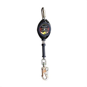 Guardian® 10950 Velocity Self-Retracting Lifeline with Swivel Top, Indicating Snap Hook and Carabiner, 130 to 310 lb Load Capacity