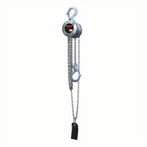 Harrington® CX003-10 CX Series Compact Low Headroom Mini Hand Chain Hoist, 0.25 ton Load, 10 ft Lifting Height, 8-1/2 in Between Hooks