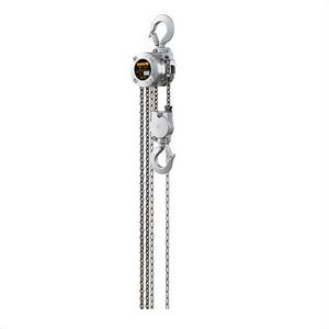 Harrington® CX010-10 Compact Mini Hand Chain Hoist, 1 ton Load, 10 ft Lifting Height, 14.2 in Between Hooks, 2.05 in Hook Opening, 43 lb Rated