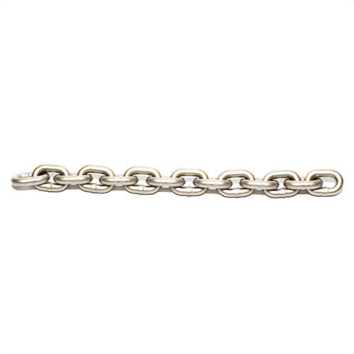 Harrington® LCL5010NP Type GT-V/GT-VH Load Chain, Nickel Plated, for use with L5LB008 Hoist, 15.8 mm Pitch