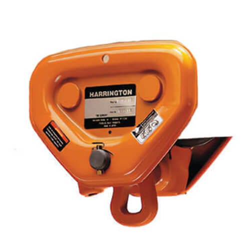 Harrington® PT030 PT Series Compact Lightweight Push Trolley, 3 ton Load, 4.92 to 7.02 in, Up to 2.7 in, 25.6 in, 5.3 in