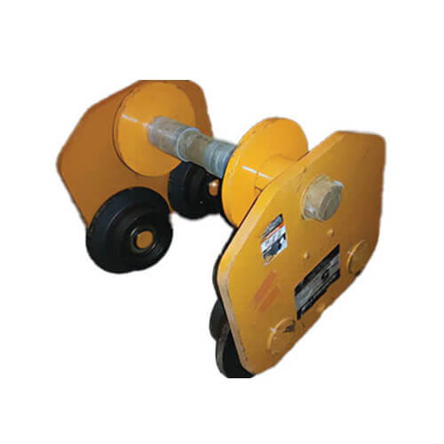 Harrington® PT050 PT Series Compact Lightweight Push Trolley, 5 ton Load, 5.5 to 8.66 in, Up to 4.6 in, 78.7 in, 5.7 in