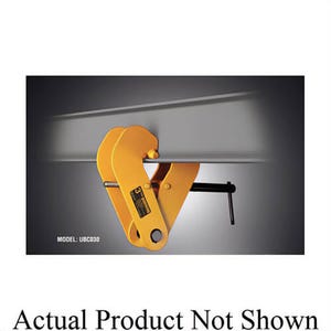 Harrington® UBC020 Universal Beam Clamp, 2 ton Load, 12-1/4 in, Steel, Bowma Nut Locking