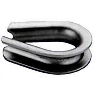 1-1/8 in - 1-1/4 in Heavy Duty Wire Rope Thimbles, Galvanized