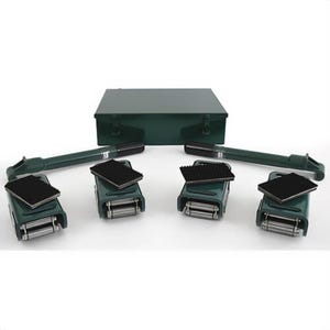 Hilman Rollers KRS-8-4S Deluxe Roller Kit 4, 8 ton