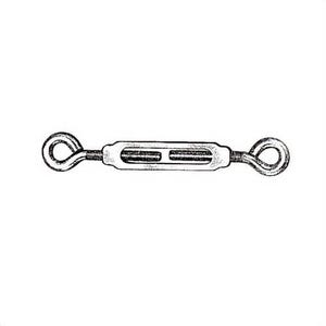 Hindley 11374 Turnbuckle, Eye/Eye, 3/8 in Thread, 3 in Take Up