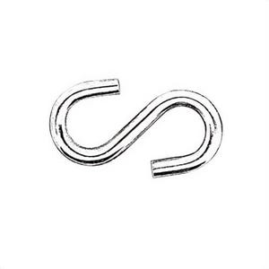 Hindley 11721 Heavy Open S-Hook, 2-1/4 in, Zinc Chromate Plated, 2-1/4 in L