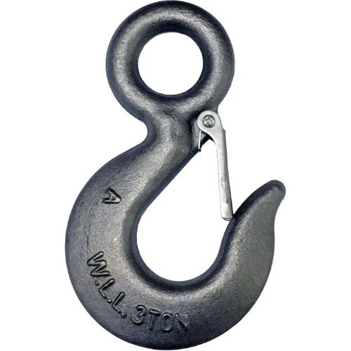 Alloy Eye Hoist Hook with Safety Latch Kit, 1 ton