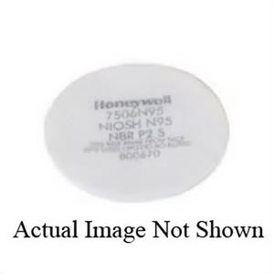 North® by Honeywell 7506R95 Pad Filter, Use with Full or Half Mask Respirators, White