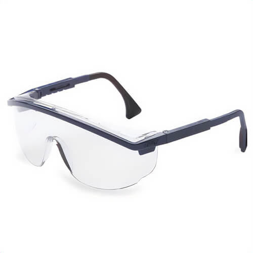 UVEX® by Honeywell S1299C Astrospec® 3000 Lightweight Protective Glasses, Universal, UVExtra® Anti-Fog Clear Lens, Full Frame Blue Frame