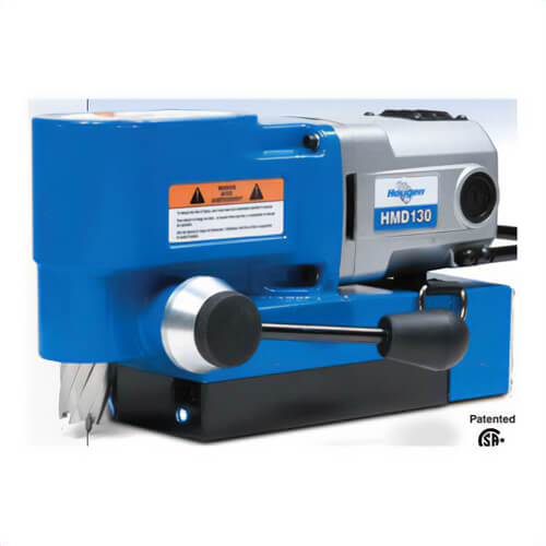Hougen® 0130101 HMD130 Portable Ultra Low Profile Magnetic Drill, 7/16 to 1-3/8 in Chuck, 9 in L x 4 in W Drill to Center From Base, 115 VAC