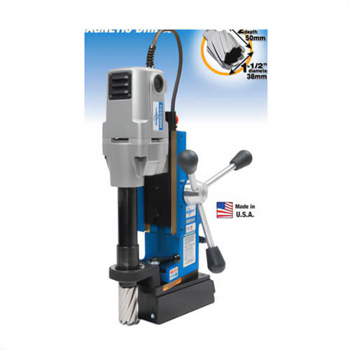 Hougen® 0904104 HMD904 Portable Magnetic Drill, 7/16 to 1-1/2 in Chuck, 6-9/16 in L x 3-1/8 in W Drill to Center From Base, 115 VAC