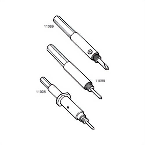Hougen® RotaCut™ 11089 Triple Flatted Arbor with 03913C Pilot Drill, For Use with 3/8 in Chucks and 3/8 to 3/4 in Cutter