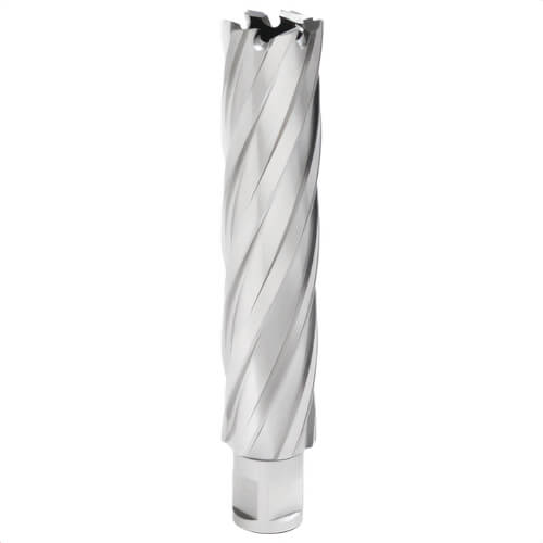 Hougen® 4-12236 Rotabroach Annular Cutter, 12,000 Series, 1-1/8 x 4 in Depth of Cut, 3/4 in dia Double-Fluted Shank, M2 HSS