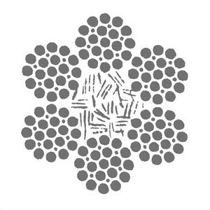 HSI® 7/16 in, Wire Rope, 6x25, Filler Wire, EIPS, Right Regular Lay, Fiber Core, Bright, Import, Per Foot