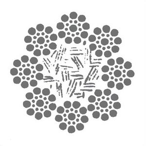 HSI® 5/8 in, Rotation-Resistant Wire Rope, 8x19, Seale, Right Regular Lay, Fiber Core, Import, Per Foot