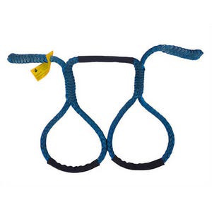 HSI® Utility Transformer Sling, 5/8 in, 2,160 lb Working Load Limit, Adjustable 2 to 4 ft, 12 Strand, Polyester, Blue