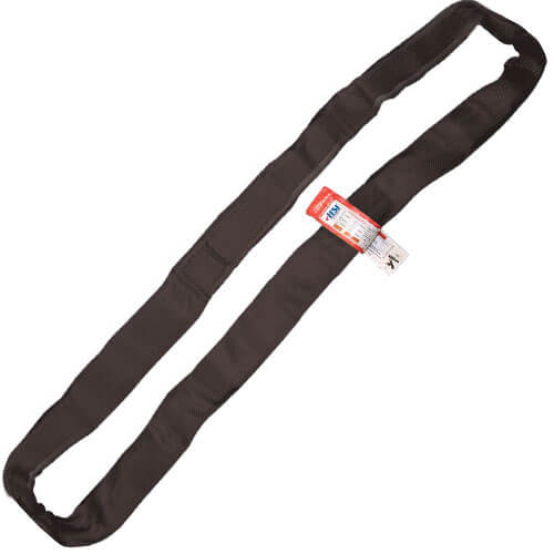 HSI® Polyester Sling, Endless Round, Black, 6-1/2 in Width, 25 ft Length, SP10000, 100,000 lb Vertical Capacity