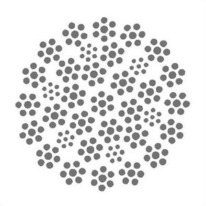 HSI® 5/16 in, Wire Rope, 35x7, Warrington Seale, EIPS, Right Regular Lay, IWRC, Bright, Import, Per Foot