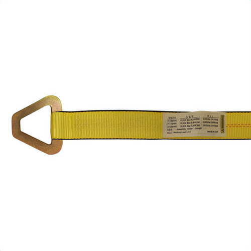 Nylon Ratchet Strap, 4 in x 30 ft, Triangle End, 5,400 lb WLL