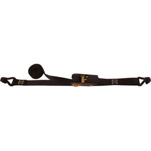 Nylon Ratchet Strap and Binder, 1 in x 10 ft, Wire Hook End, 1,760 WLL