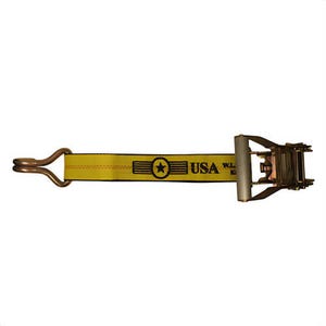 Nylon Ratchet Binder, 2 in x 27 ft, Wire Hook End, 3,333 lb WLL
