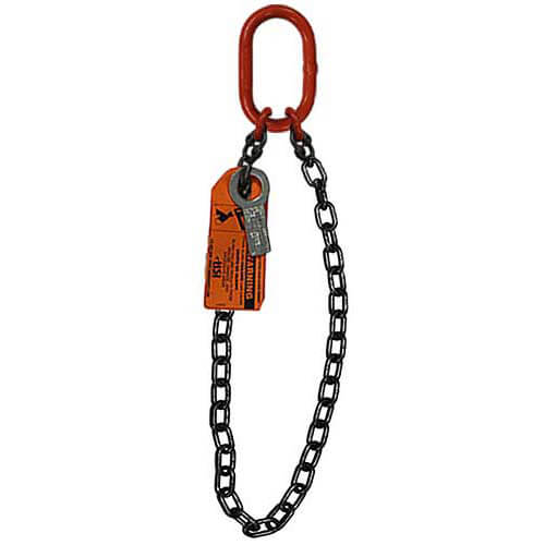 HSI® Single Basket Chain Sling, 3/4 in dia, 15 ft Length, Heavy Duty Master Link, 61,100 lb Working Load Limit
