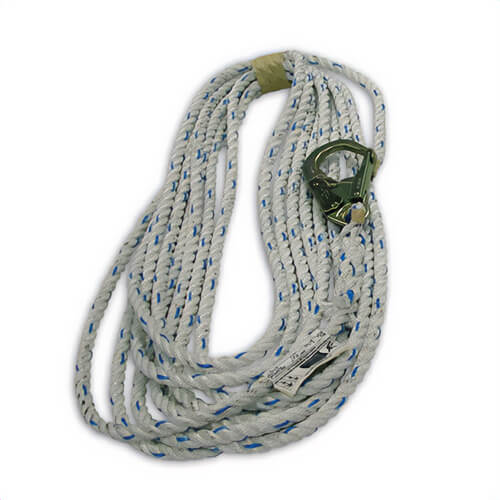 HSI® 5/8 in x 600 ft Vertical Lifeline Large Double Lock Hook One End