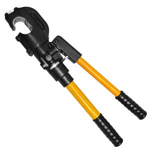 Huskie Tools® EP-430 Compression Tool, Manual Hydraulic Crimping Tool with Rubber Boot, 12 ton